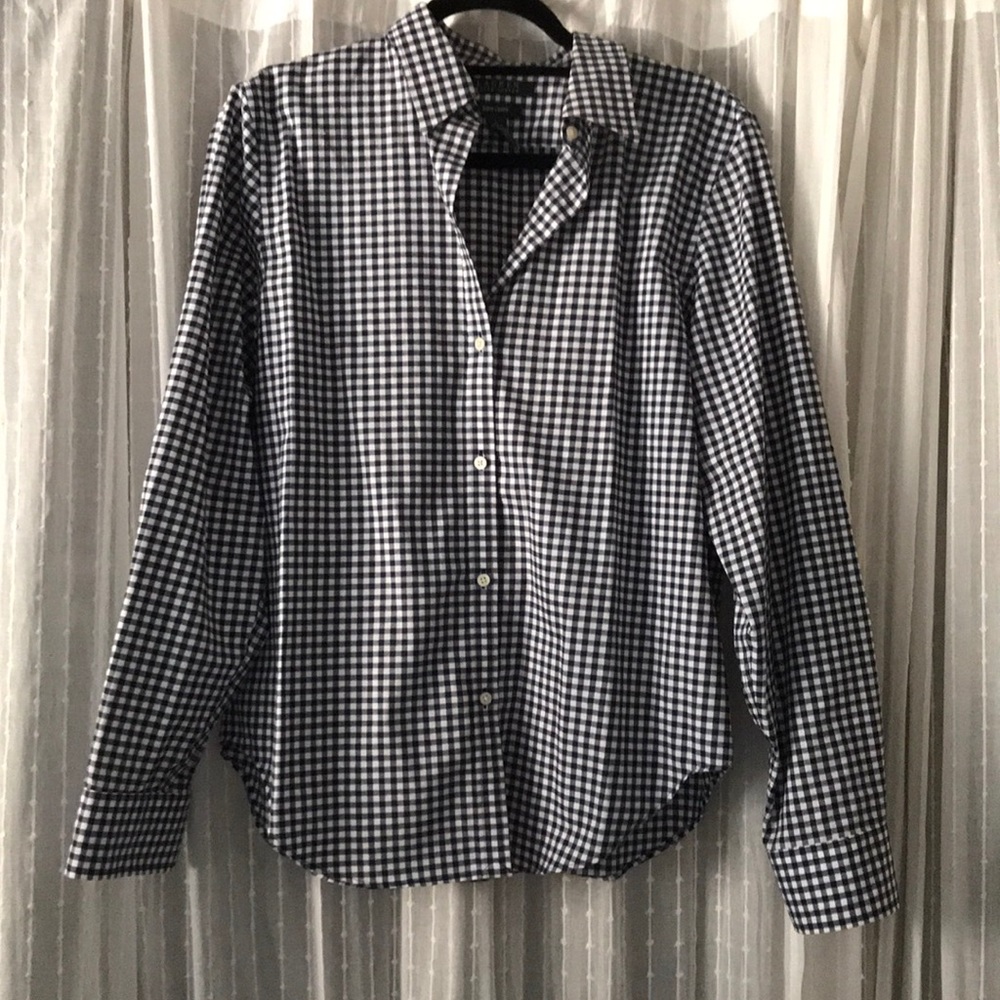 Ralph Lauren Gingham Boyfriend Shirt